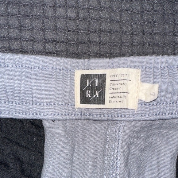 LIMITED TIME $5 ITEM!! Lira Light Blue Gray Men's Drawstring Shorts - Picture 2 of 4